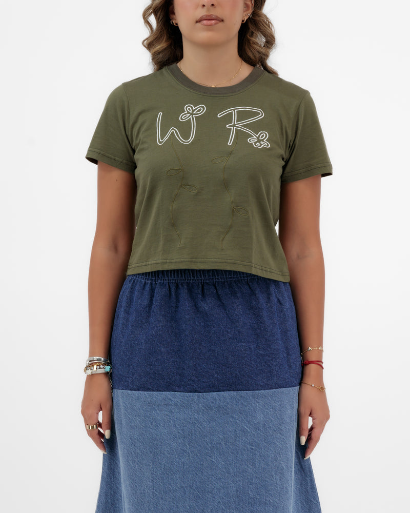 WR FLOWERS BABY TEE