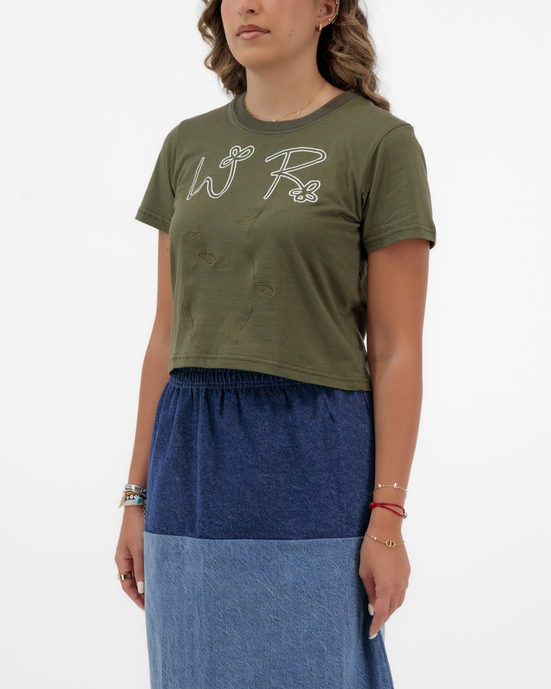 WR FLOWERS BABY TEE