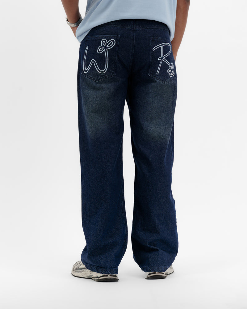 WR FLOWERS DENIM